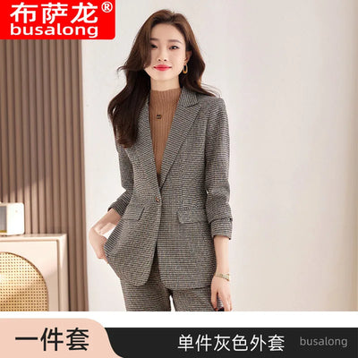 Fashion Suit for Petite Women Flared Pants Suit Workwear High-end